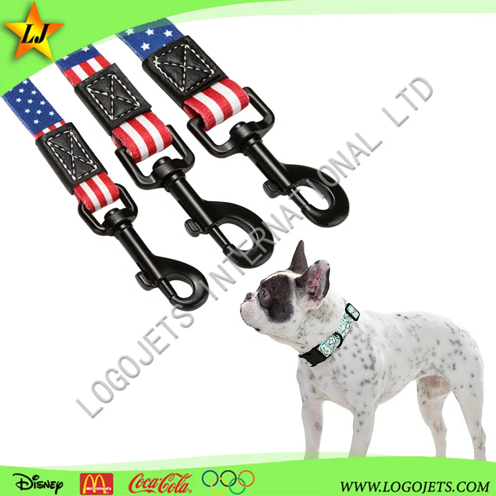 Personalized Customized Logo Printed Durable Pet Dog Collar Leashes