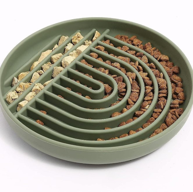 Wholesale Pet Supply Custom High-Quality Food-Grade Silicone Food Slow Eat Pet Feeder Silicone Dog Bowl for Cat/Dog Feeding