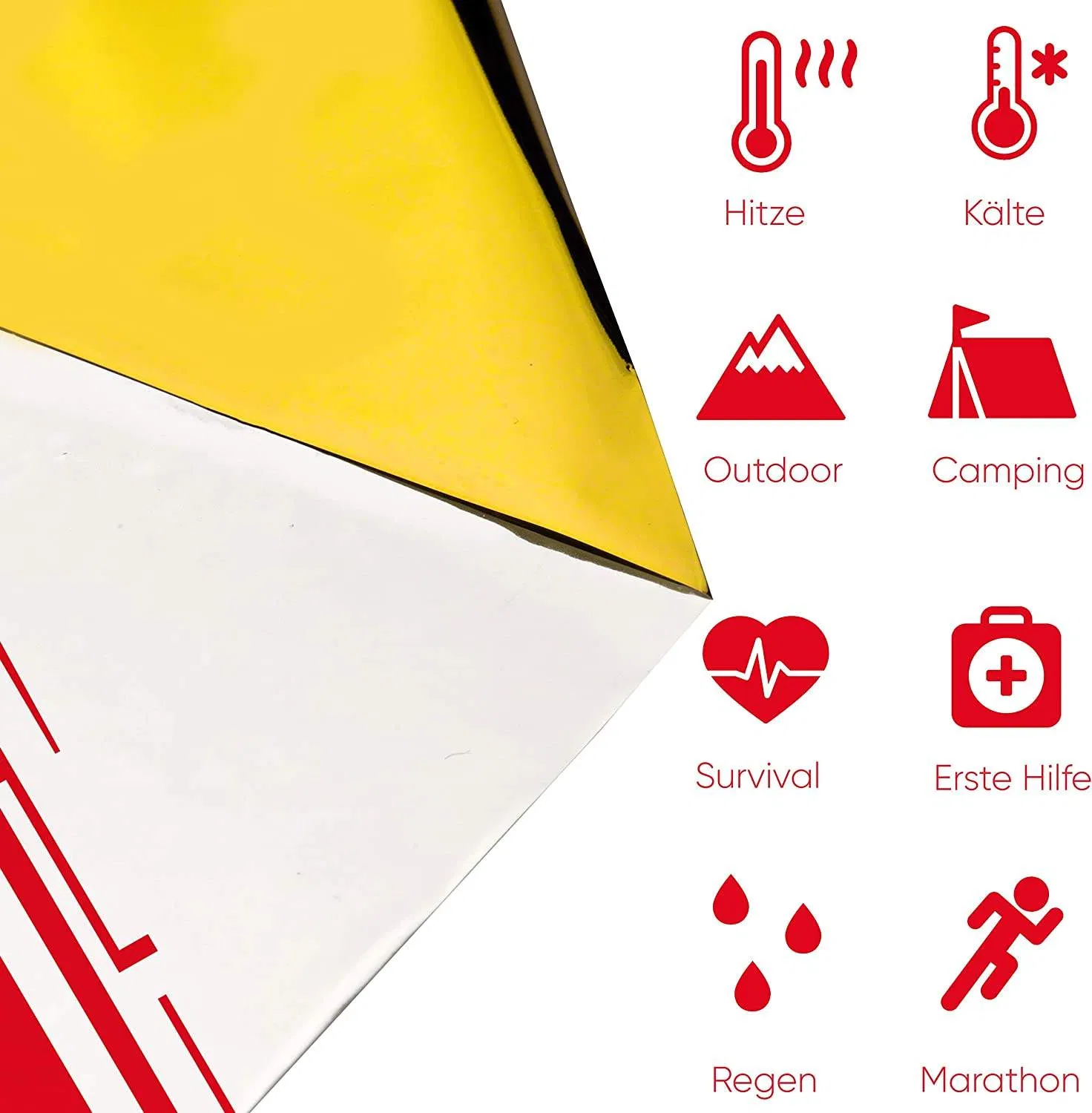 Mylar Emergency Survival Gear for Home Camping Hiking Outdoor Survival Kits Stay Warm Dry Safe with Our Compact Space