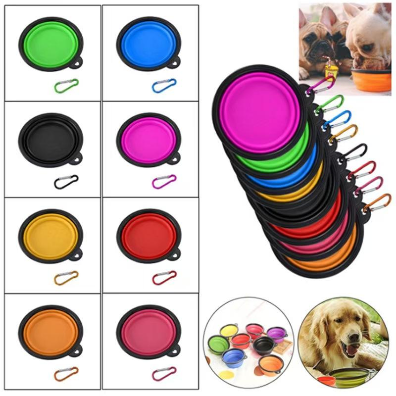 Collapsible Dog Bowls Travel Portable Pet Foldable Feeding Dish