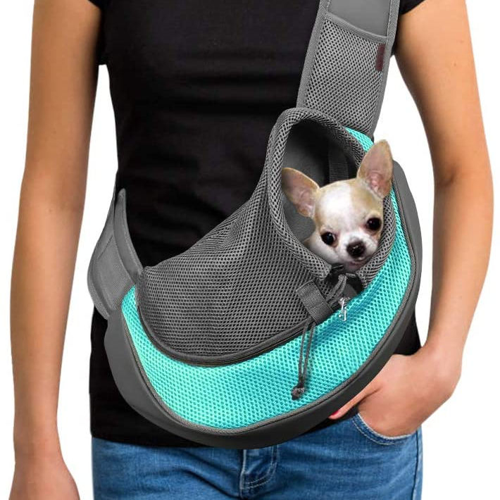 Breathable Mesh Travel Safe Sling Pet Carrier for Dogs Cats