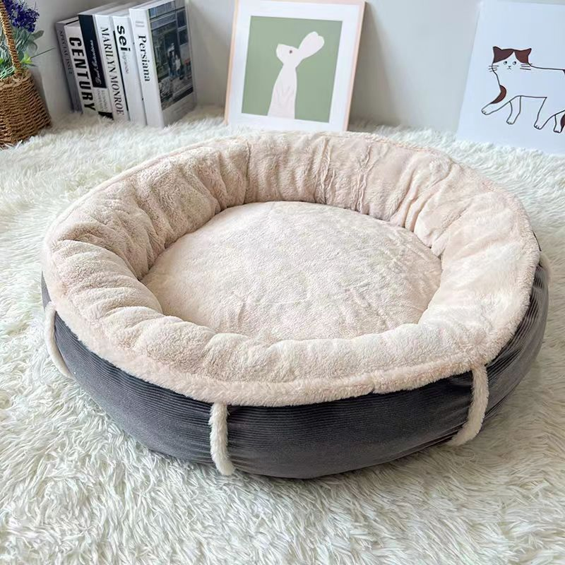 Wholesale Customized Luxury Calming Washable Pet Dog Sofa Plush Cat Bed