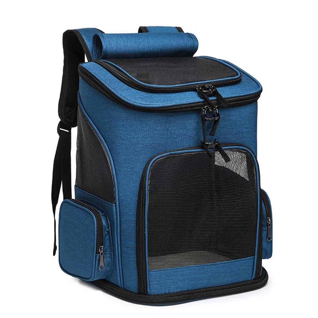 Foldable Pet Carrier Backpack Cat Carrier with Breathable Mesh Windows Pet Travel Bag Backpack