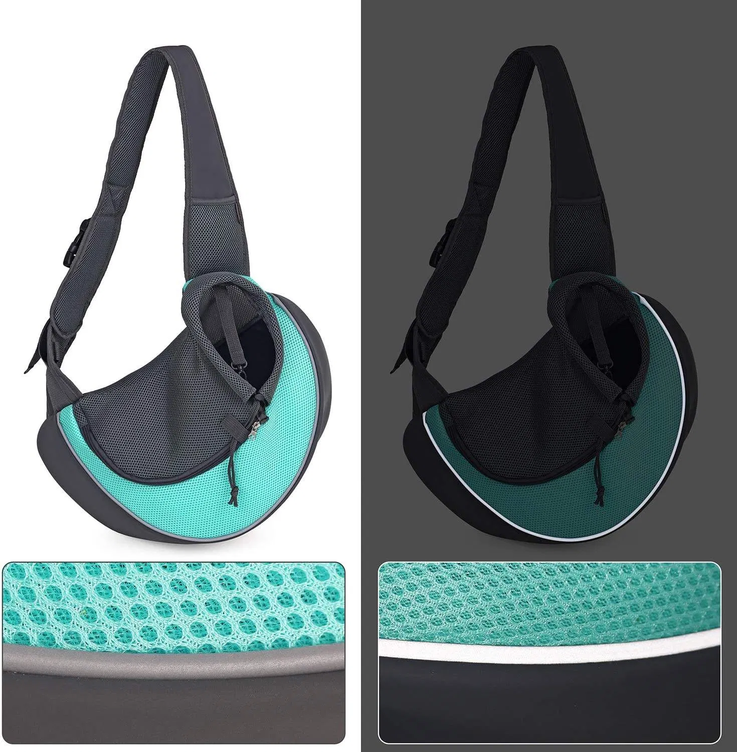 Breathable Mesh Travel Safe Sling Pet Carrier for Dogs Cats