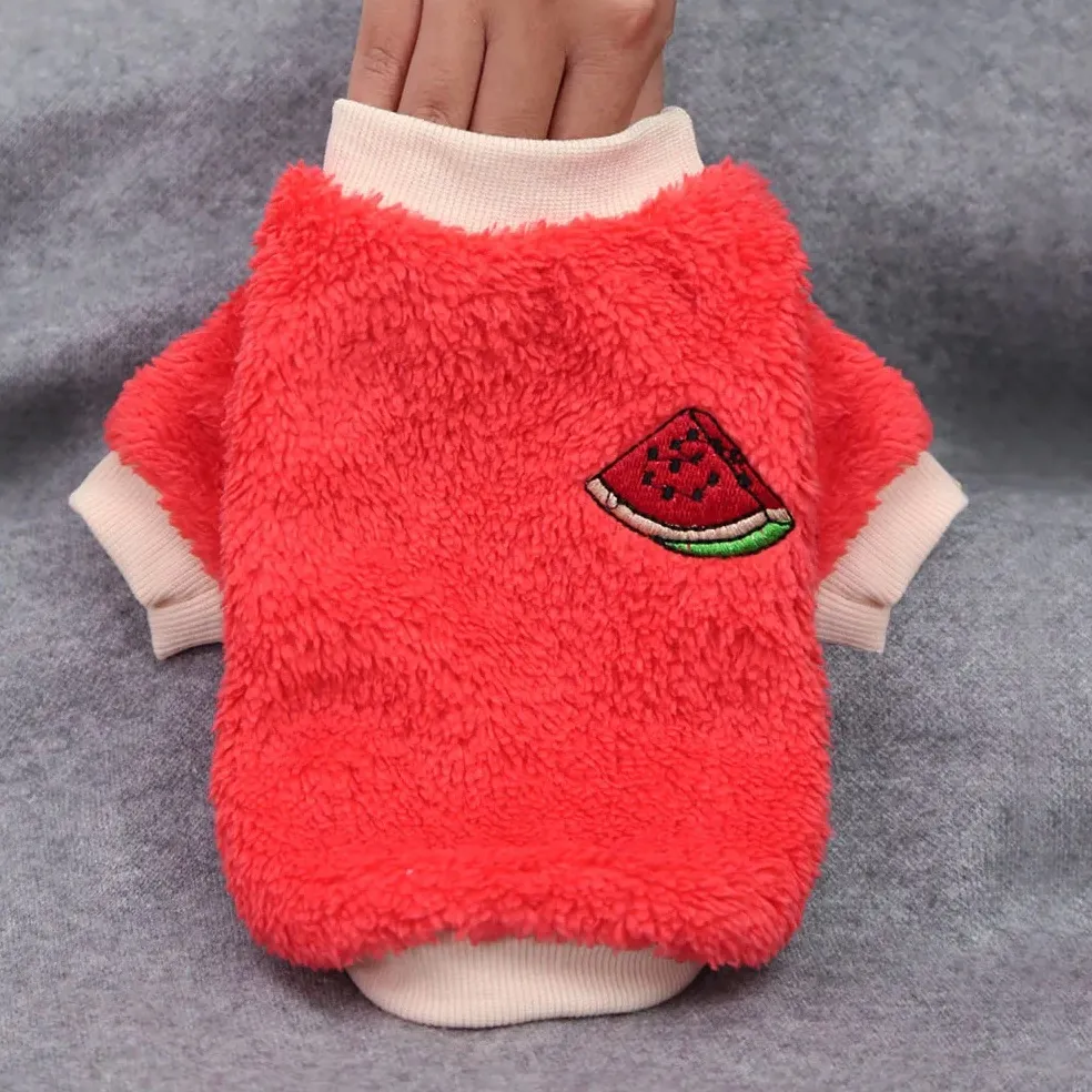 Dog Fruit Hoodies Soft Pet Apparel