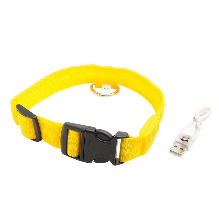 Hot Safety Pet Collar Lighted up Nylon LED Dog Collar Dog Products