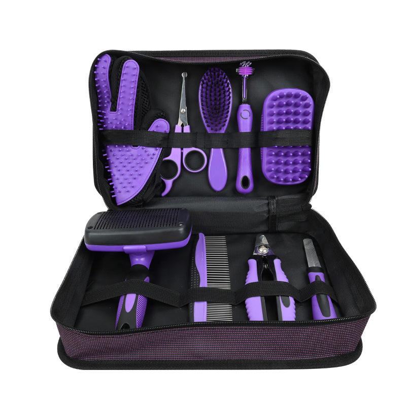 9-Piece Set of Pet Grooming Tools