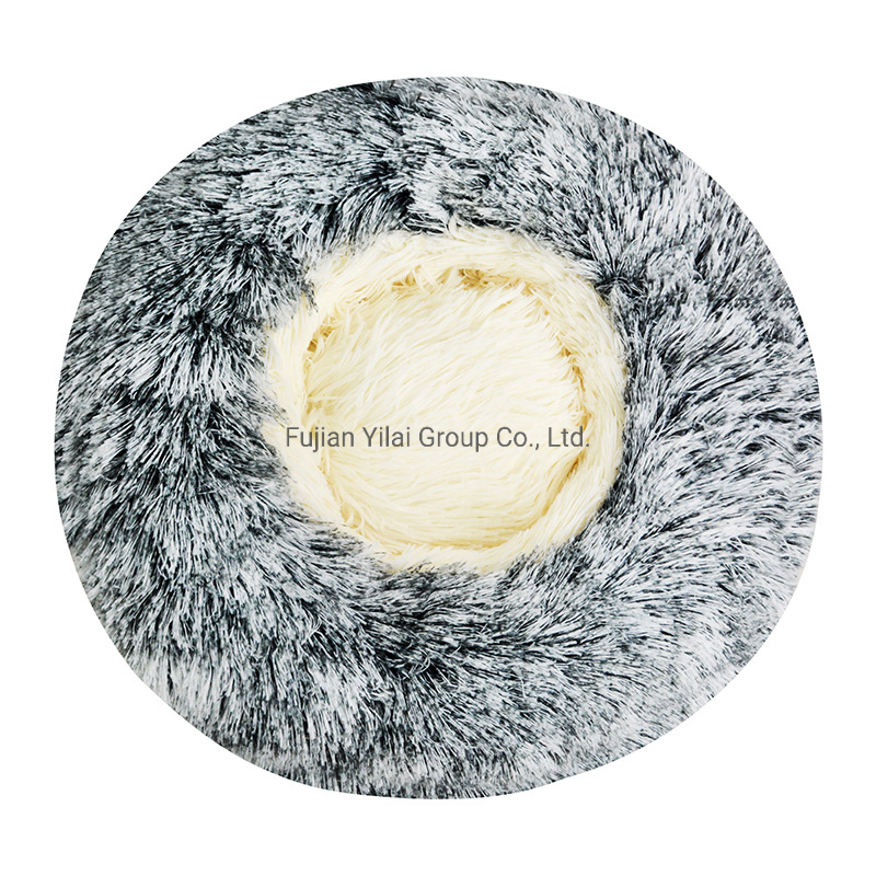 Luxury Exclusive Design Waterproof Removeable Plush Comfortable Donut Cuddler Heated Pet Dog Bed Calming Pet Bed with Cushions