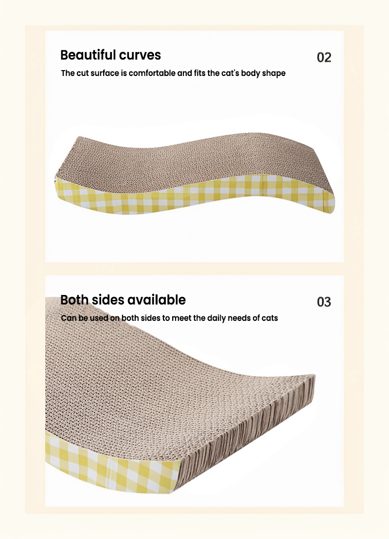 50PCS Customized Hf-Pet 55X35X8 Wholesale Pet Accessories Renewable Corrugated Paper