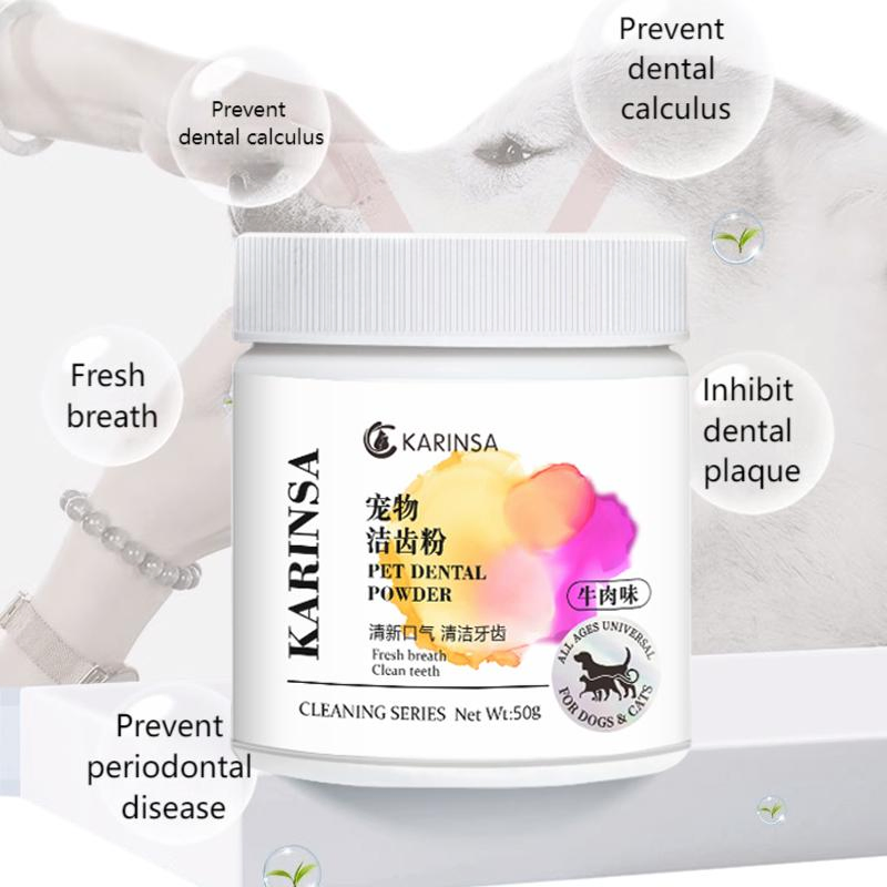 Cat Dental Care Pet Breath Freshening Powder Dental Care for Dogs Tartar Remover