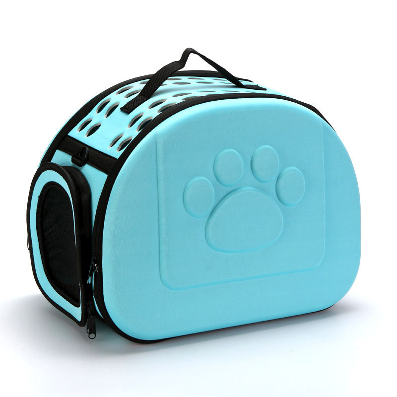 Customized Logo Printed Breathable Portable Waterproof EVA Pet Carrier Travel Bag