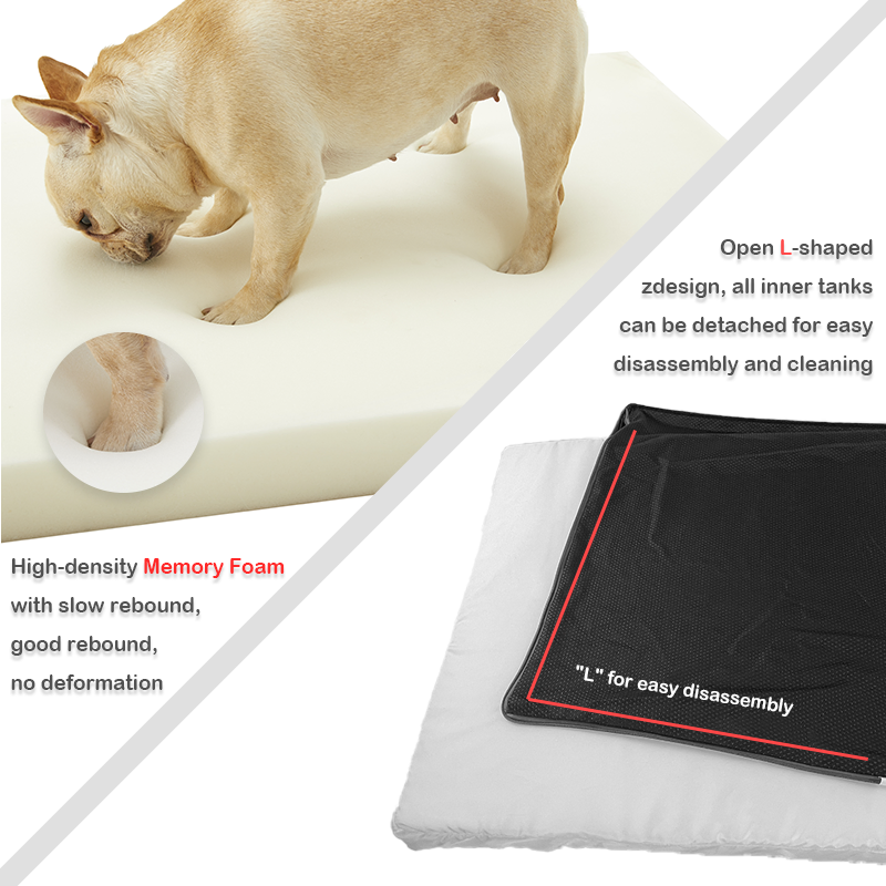 Wholesale Dogs Cushion Orthopedic Memory Foam Removable Calming Pet Bed