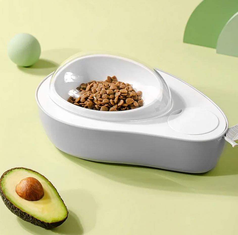 Avocado Shape Plastic Pet Dog Drinking Water Feeding Bowls Pet Product
