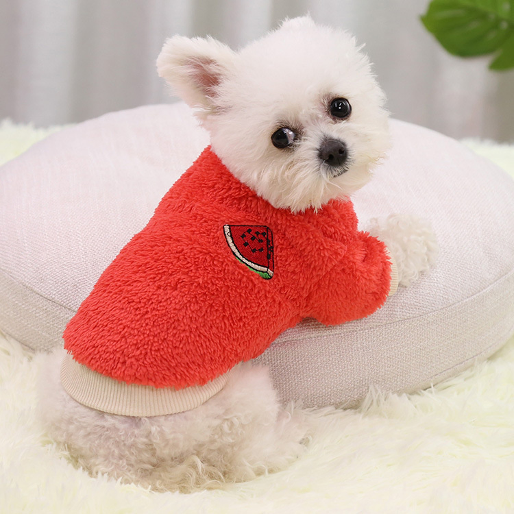 Warm Two-Leg Dog Apparel for Small Dogs Winter Use
