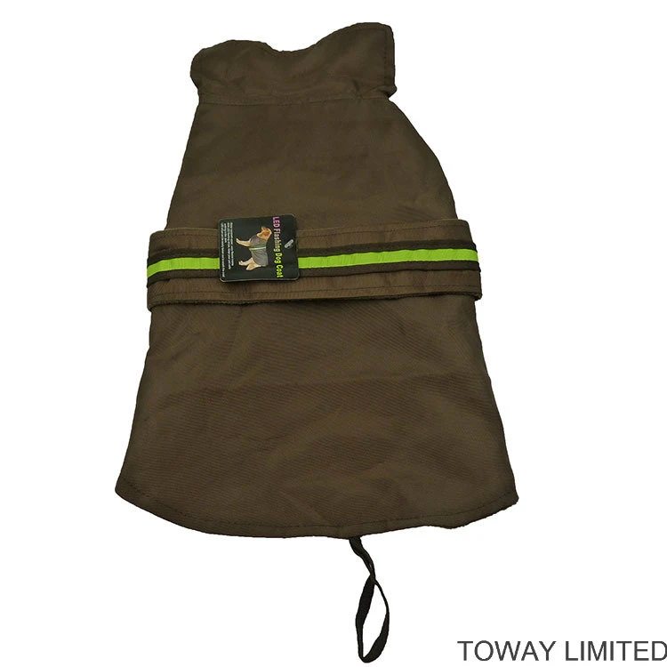 Waterproof Raincoat Safety LED Night Pet Clothes LED Dog Jacket