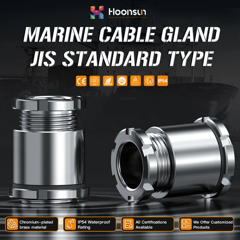 China Suppliers Factory IP68 & UL Certified Marine Cable Gland JIS Standard Type for Corrosion Resistance