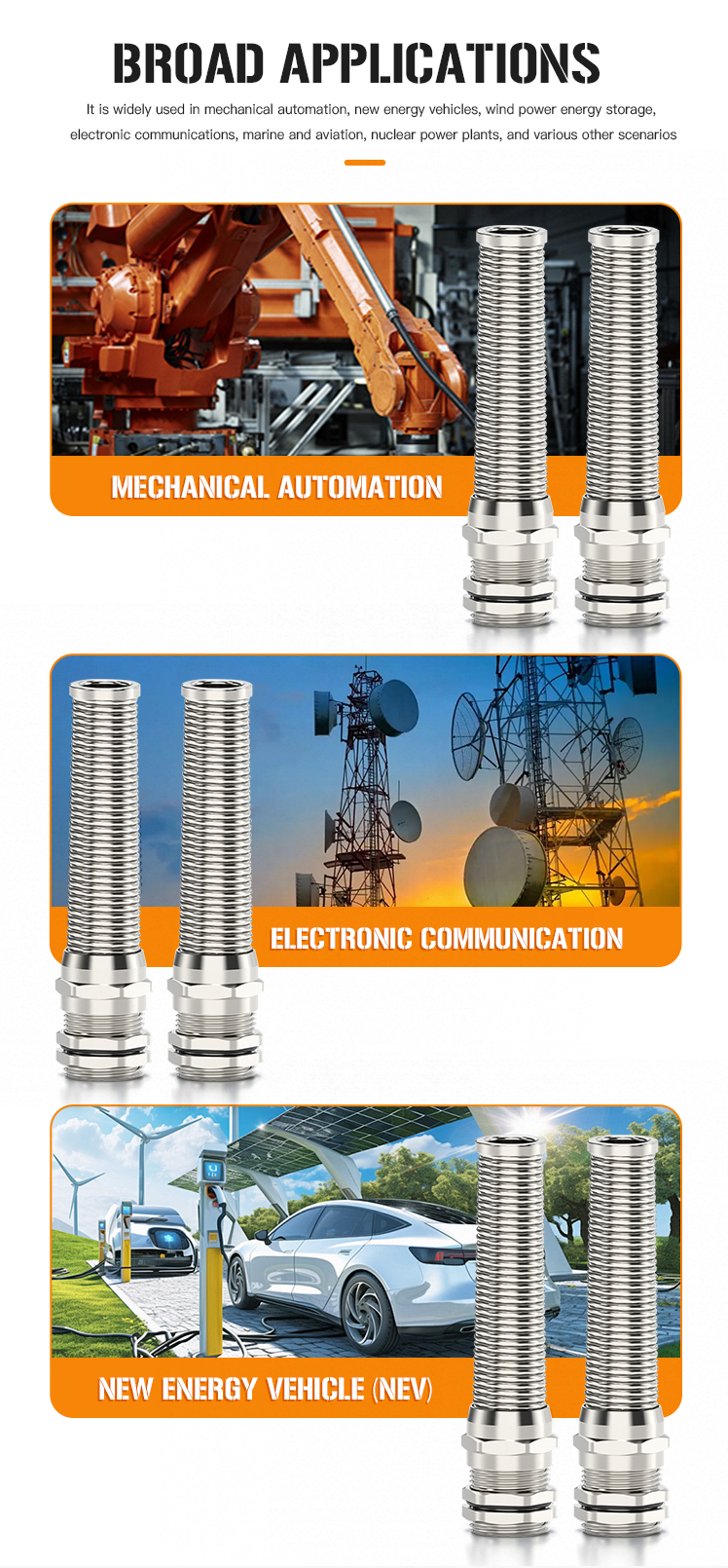 Metal Anti-Bending Cable Gland 3