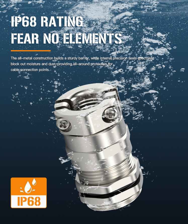 Metal Cable Gland Double Lock 7