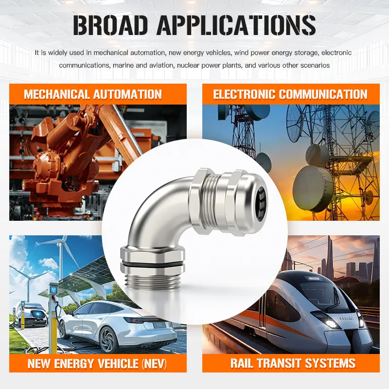 China IP68 Right Angle 90° Cable Gland - Corrosion-Resistant Cable Management by China Suppliers and Factory Supplier, Suppliers