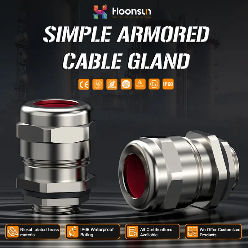 China Simple Armored Cable Gland Dual IP68 & UL Certified | Reliable Protection by China Suppliers & Factory Manufacturer, Supplier