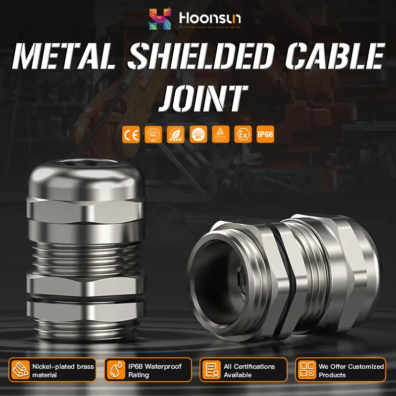 China IP68 Waterproof UL Listed Metal Shielded Cable Joint Suppliers, Factories