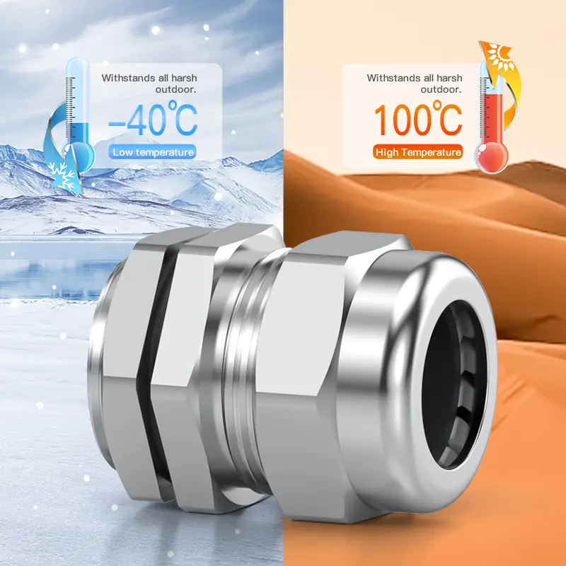 China Suppliers Factory IP68 Waterproof Stainless Steel Cable Gland with Corrosion Resistance and UL Certification