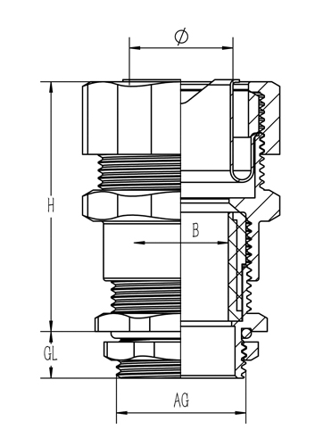 Locking Metal Hose Joint Diagram