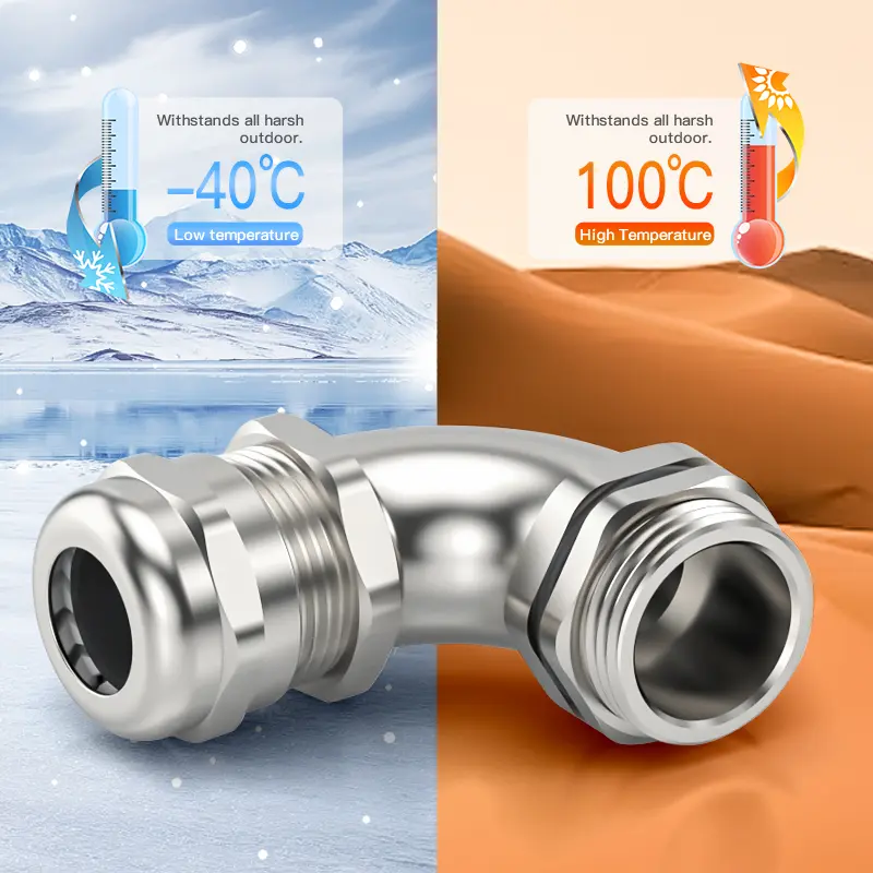 China IP68 Right Angle 90° Cable Gland - Corrosion-Resistant Cable Management by China Suppliers and Factory Supplier, Suppliers