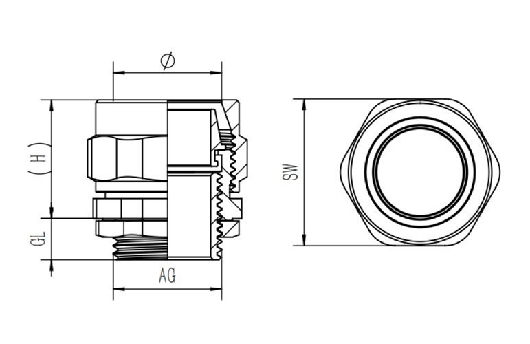 BW Cable Gland with Waterproof IP68