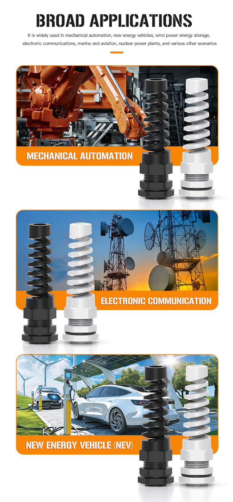 Nylon Anti-Bending Cable Gland 3