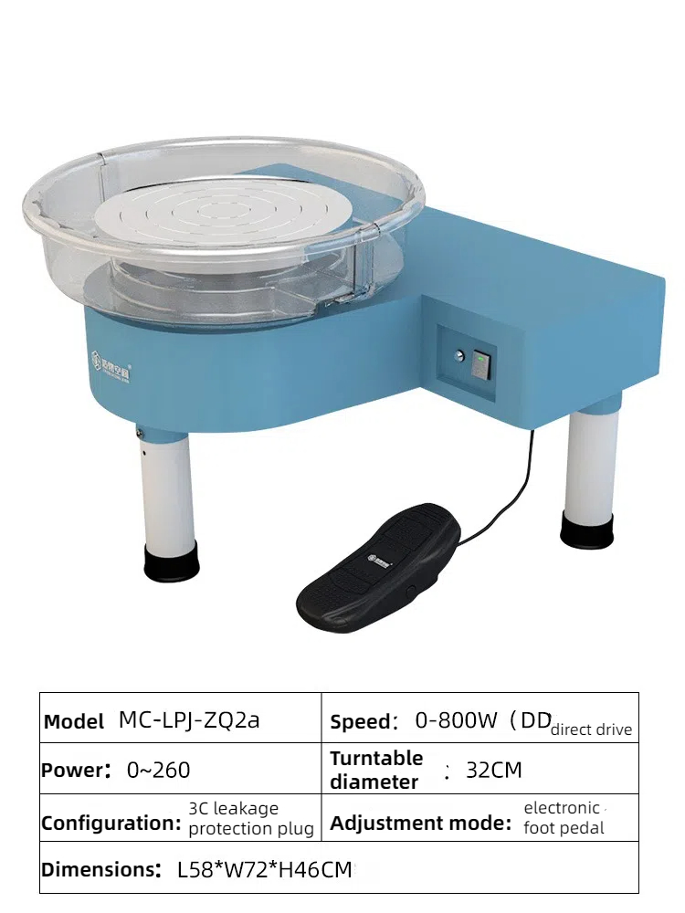 High-Efficiency T-Style Pottery Turning Device with Energy-Saving Design