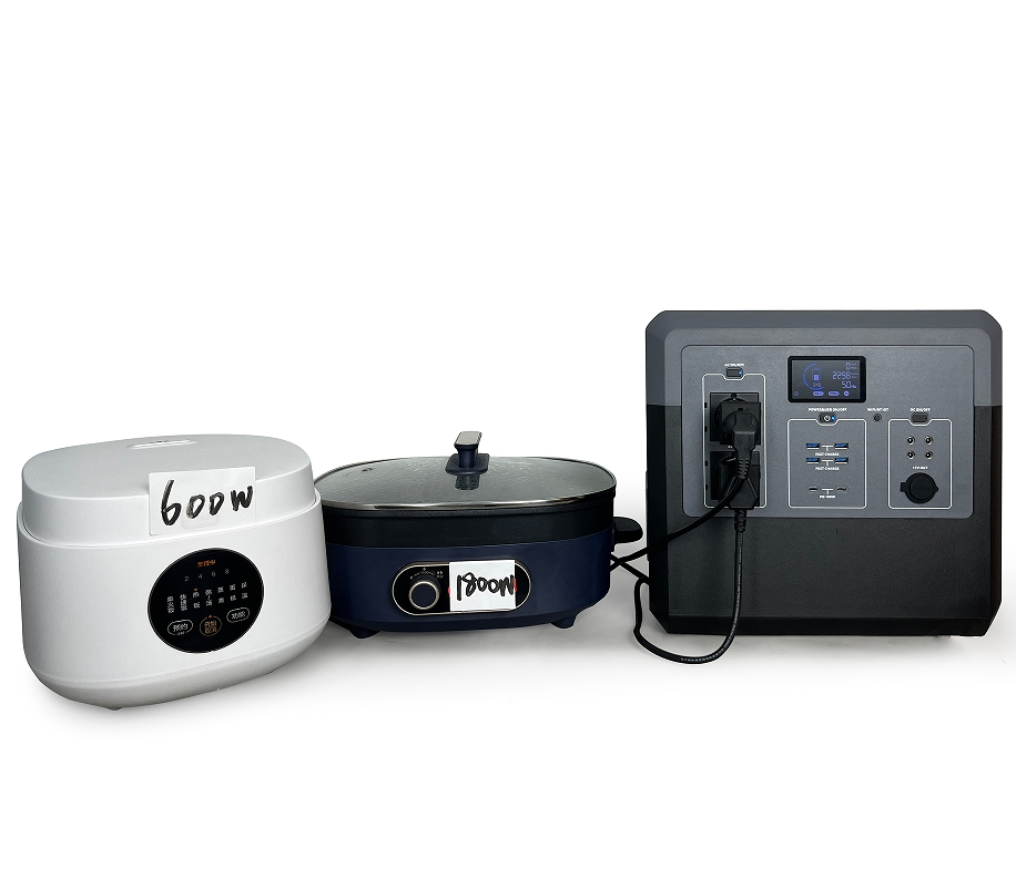 Portable Power Station Generator 2400W with Solar Panel Home Outdoor Camping