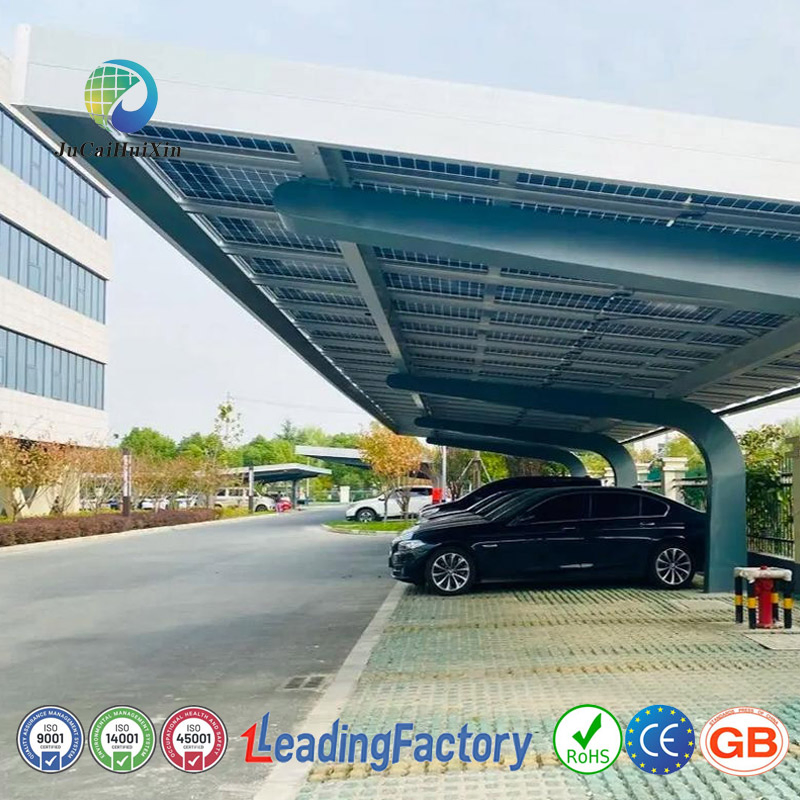 Jchx ISO Certification Aluminum Solar Carport System Mounting Structure Used for Solar Power Generation