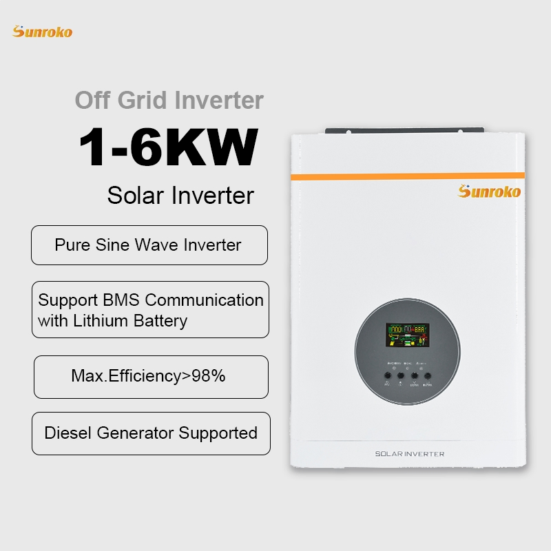 Sunroko off-Grid Solar Power System 3kw 5000W 6kw 8kw 10kw Hybrid Solar All in One System Paneau Solaire Systeme Complet