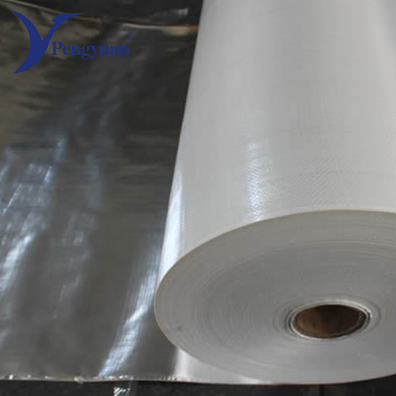 Foil Metallized Film Laminated Woven Fabric Insulation Material Building Material
