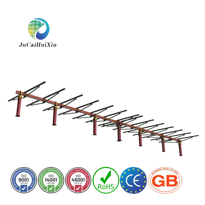 Wholesale Hot Dipped Galvanized Ground Solar Array Single Axis Mounting Structure