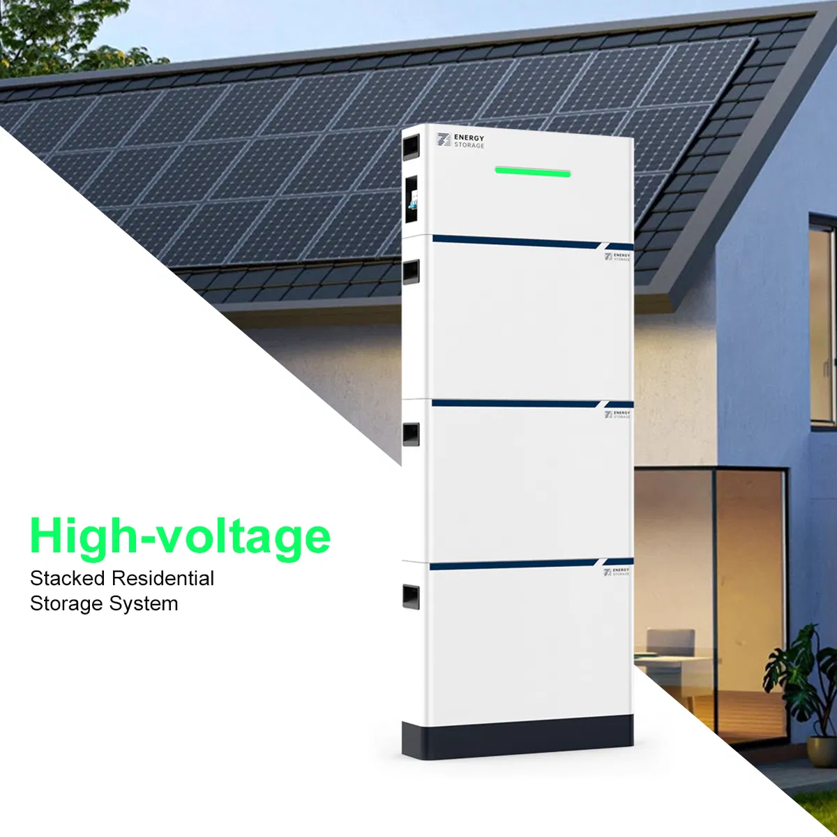 High Voltage Power Wall 76.8V Stackable Battery 4kwh 50ah LiFePO4 Solar Lithium Battery Home Energy Storage System
