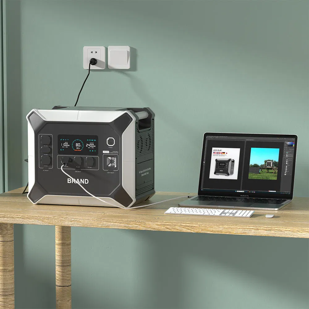 Portable Pure Sine Wave Power Station 2048wh LiFePO4 Battery MPPT Controller