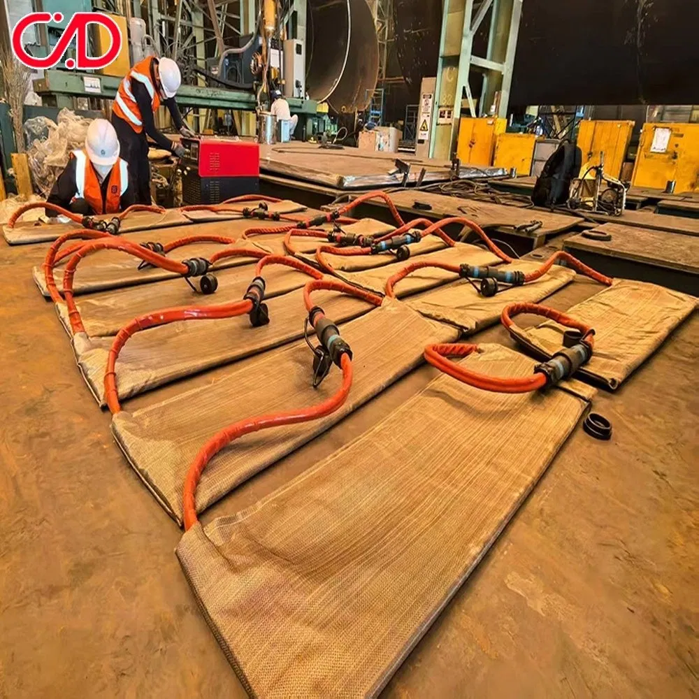 High-Efficiency Energy Device Use Fiberglass Layer Induction Pipe Heating Treatment Device for Petrochemical Industry Fabrication