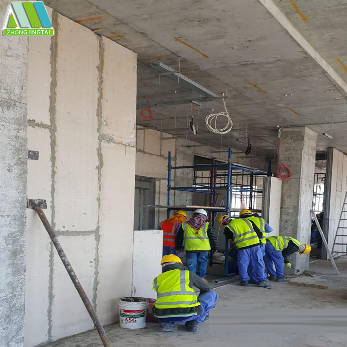 Sandwich Cement Wall Panel Green Building Material for School/Hospital/Bedroom