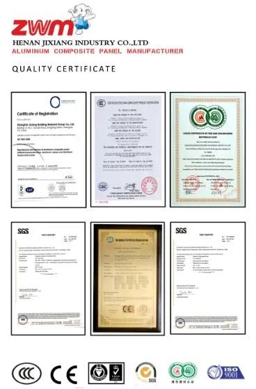 Quality certificate
