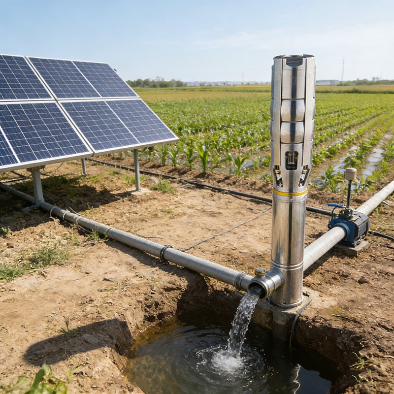 Eco-Friendly Solar Pump with Advanced Water Flow Technology