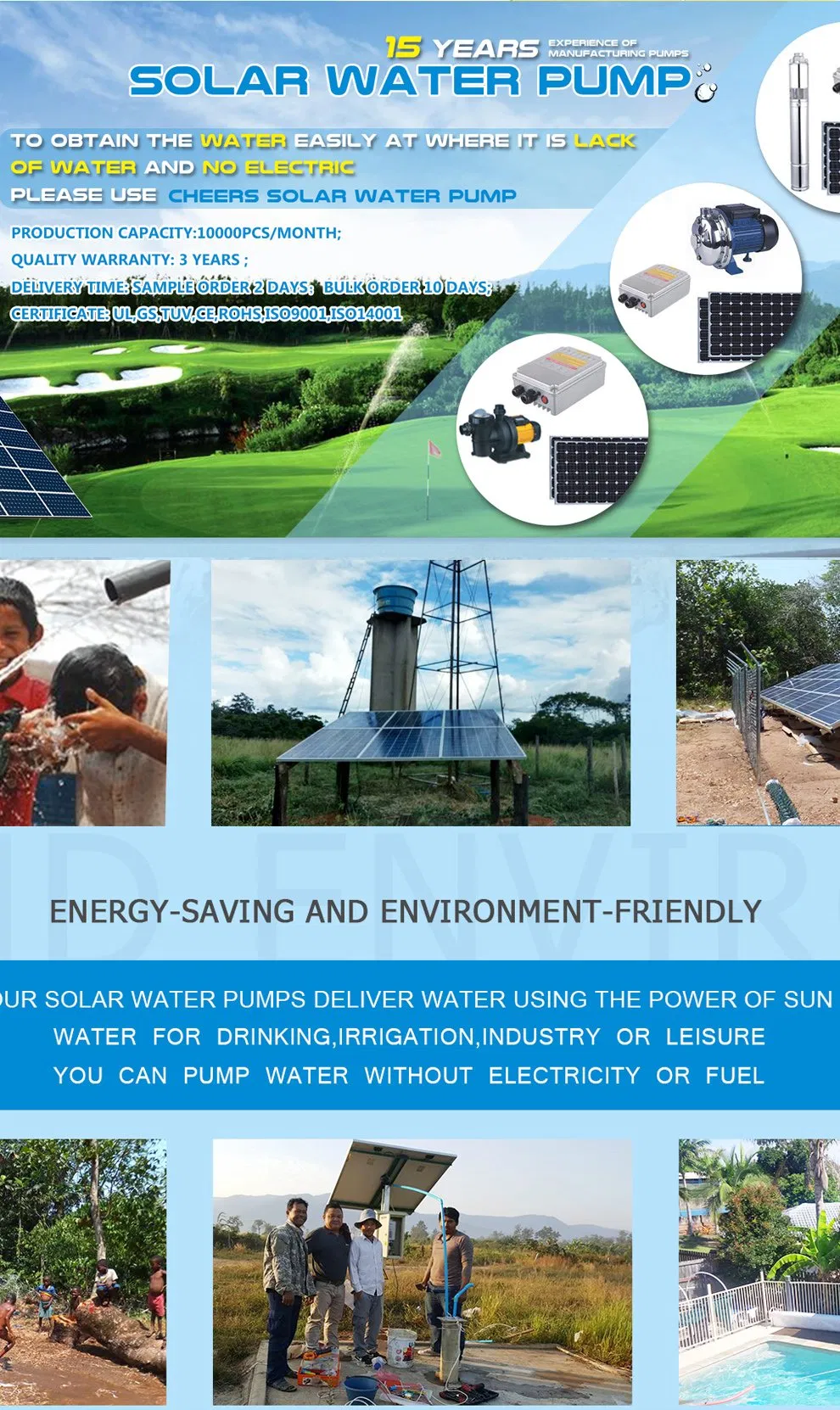 Solar Powered Submersible Pump