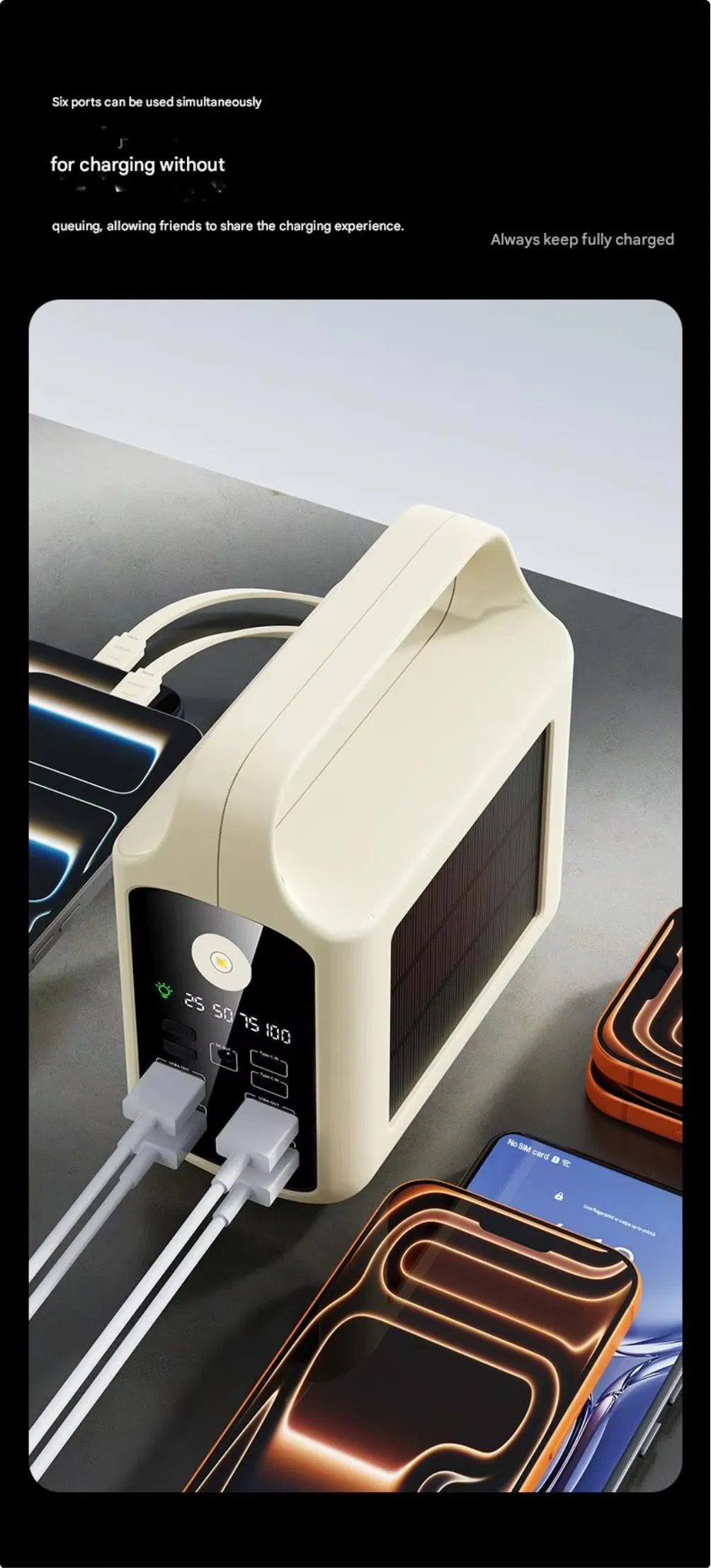 Ultra Slim Portable Solar Power Station 5