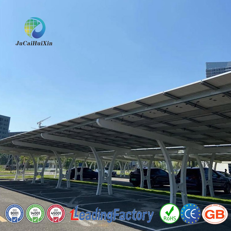 Jchx ISO Certification Aluminum Solar Carport System Mounting Structure Used for Solar Power Generation