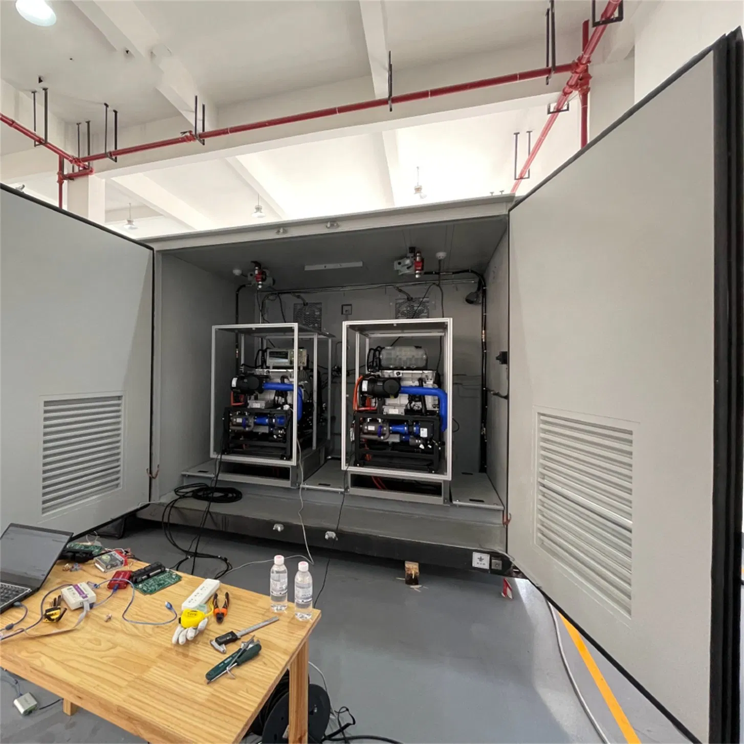 High power and high efficiency modular hydrogen energy storage power generation system