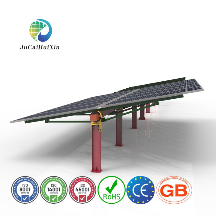 Wholesale Hot Dipped Galvanized Ground Solar Array Single Axis Mounting Structure