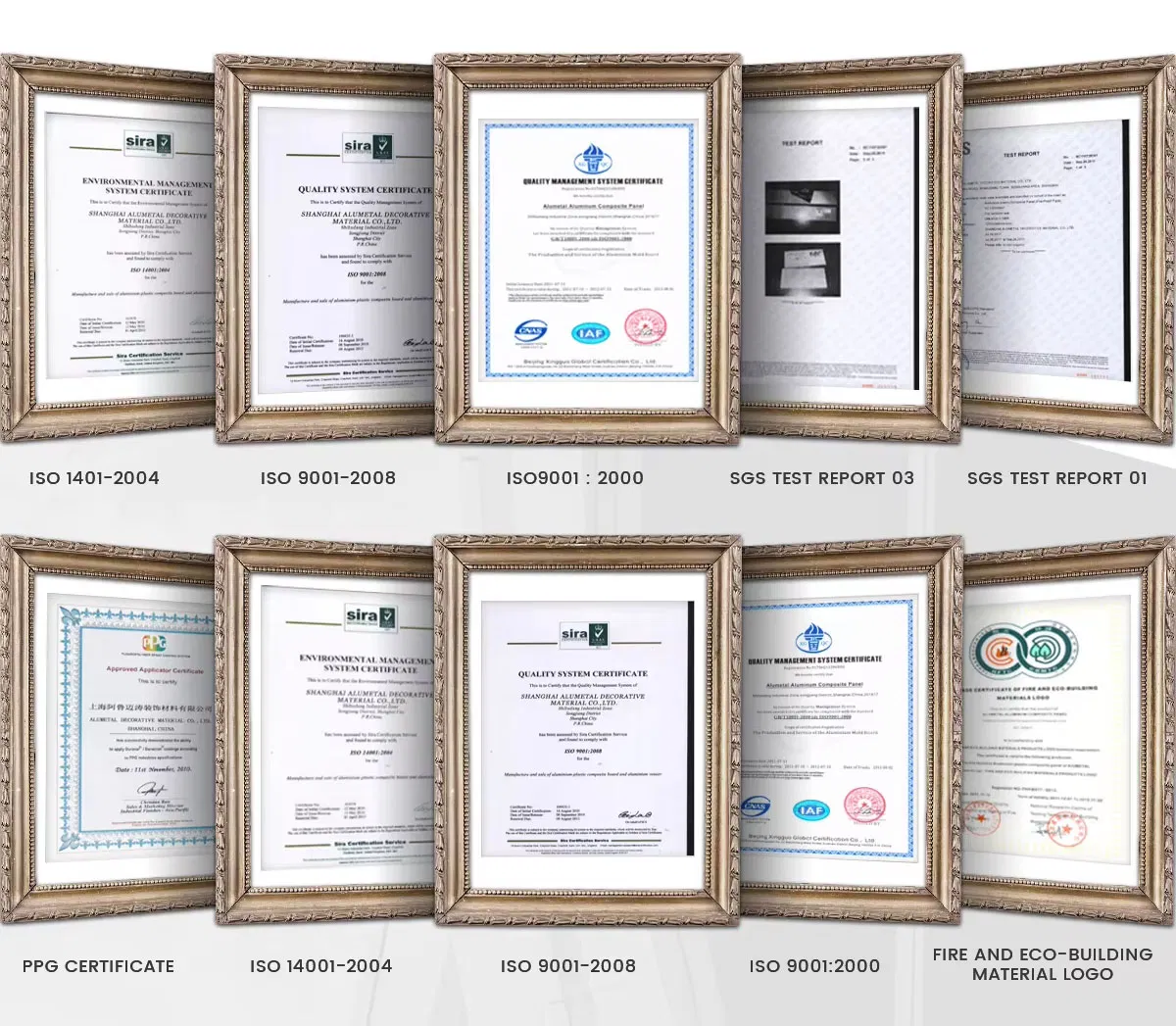 Certificates
