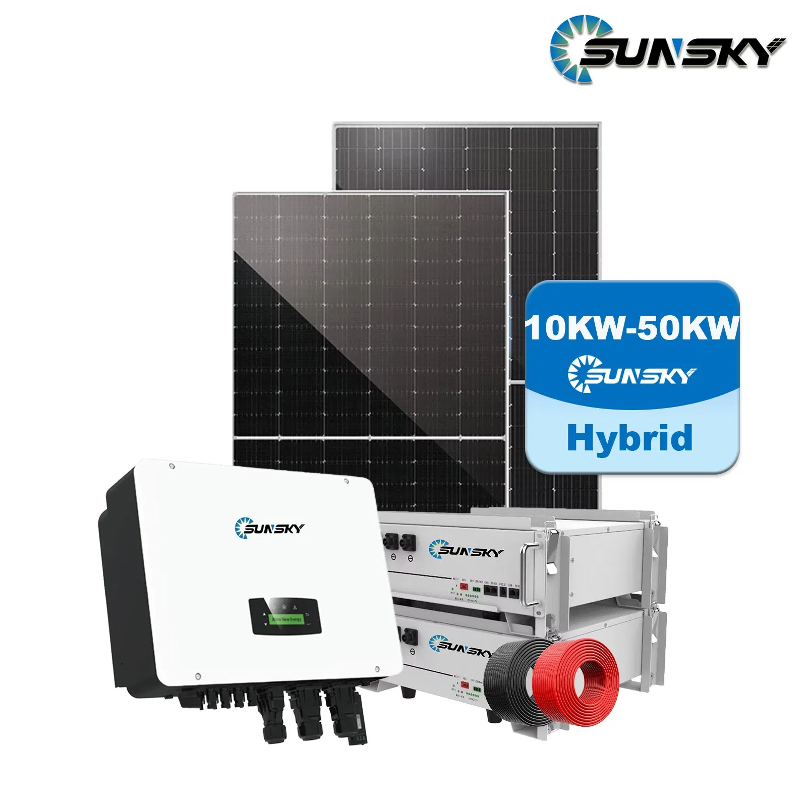 Deye EU Standard Solar Power System off Grid 10kw 20kw 30kw Solar Systems Hybrid for Home
