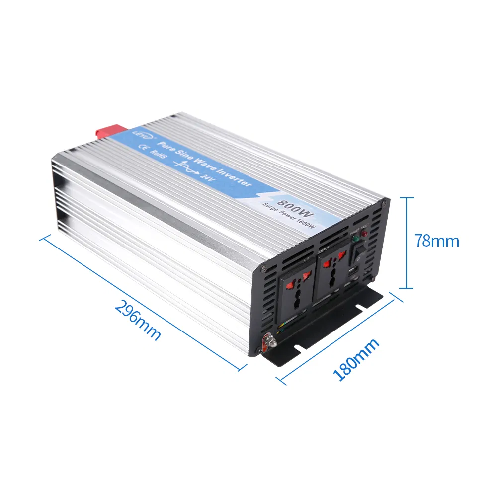 Opip-800 Adjustable 800W Single Output Pure Sine Wave Solar Power Inverter